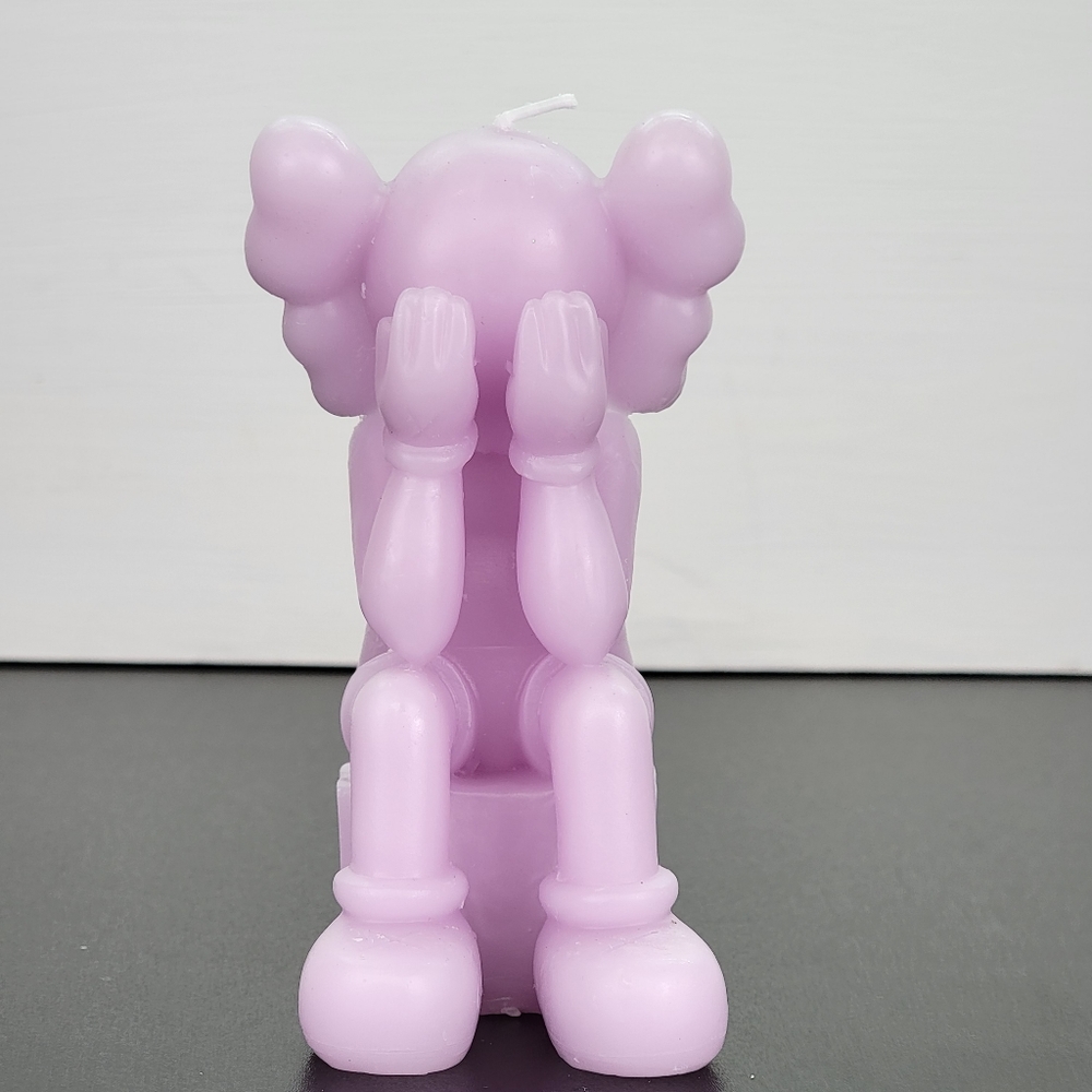 Candle - Custom Sitting Kaws Purple Candle Lavender Scented